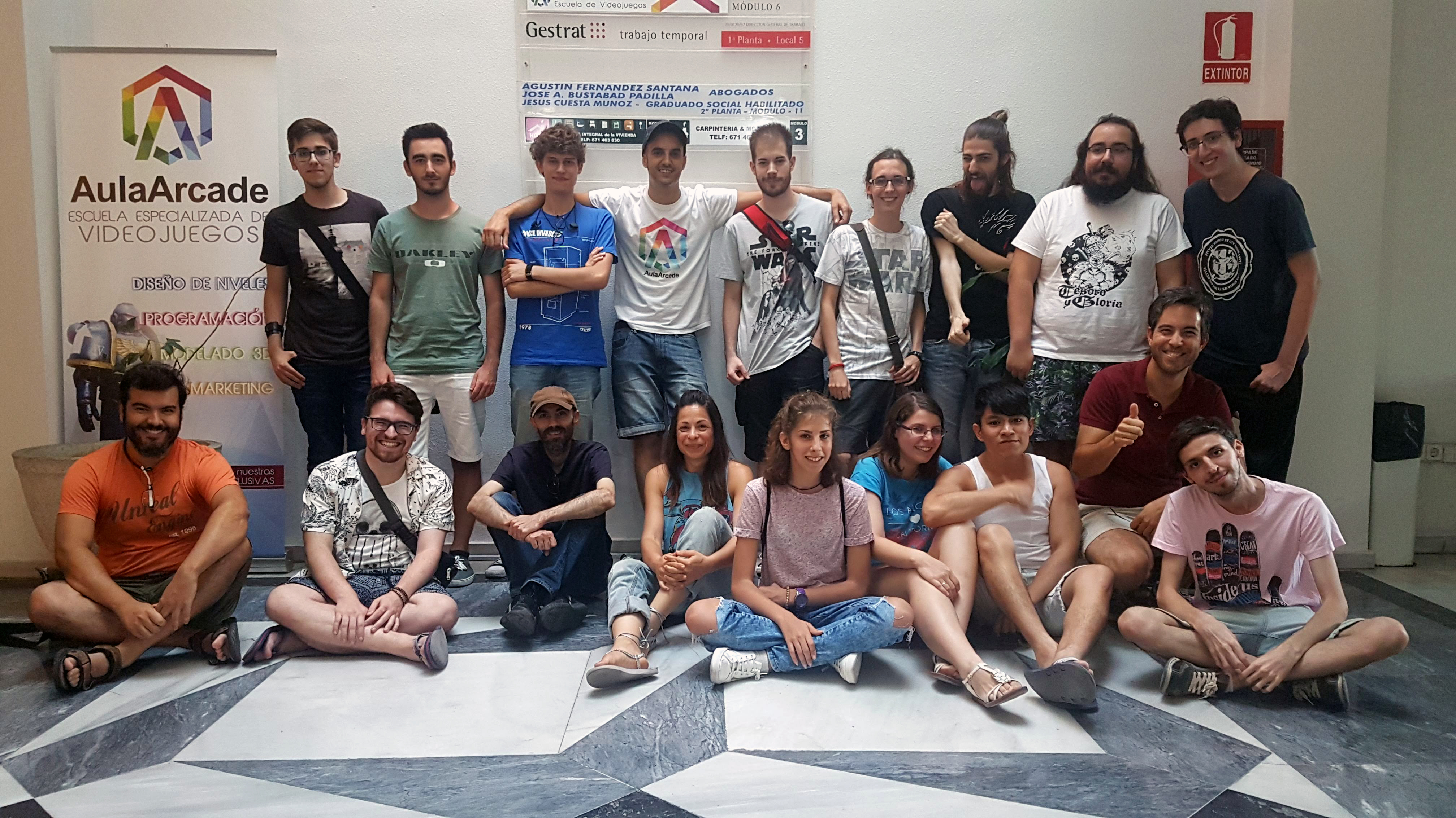 alumnos y alumnas participantes en la AulaArcadejam6 de Sevilla